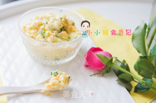7个月以上虾仁蛋花粒粒面的做法