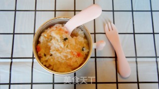 宝宝辅食：番茄鳕鱼粥「小鹿优鲜」的做法