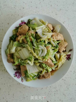 白菜烧冻豆腐的做法