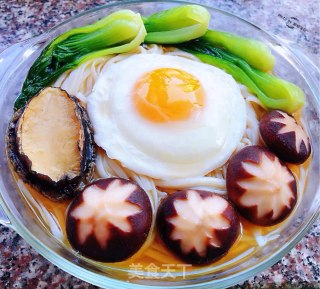 鲍鱼时蔬面#热汤面#的做法