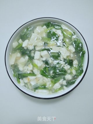 小白菜豆腐汤的做法