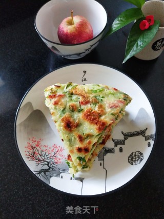 芹菜鸡蛋饼的做法