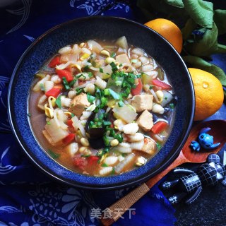 豆腐时蔬烩麻食的做法