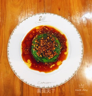 姜汁菠菜的做法
