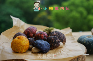 36个月以上肉泥彩色蘑菇馒头的做法