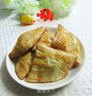 玫瑰豆沙馅酥角的做法