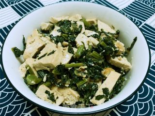 芥菜缨炖豆腐的做法
