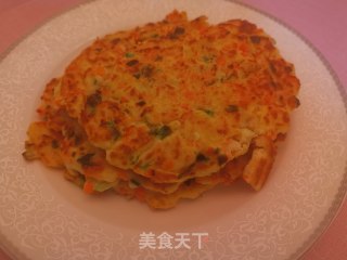 巴沙鱼胡萝卜鸡蛋饼的做法