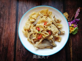 平菇炒人造肉的做法