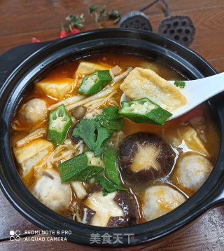 菌菇豆腐锅的做法
