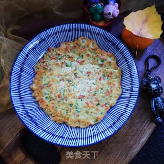家常青菜红萝卜蛋饼的做法