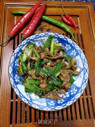 青蒜炒瘦肉的做法
