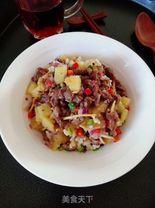 牛肉土豆拌饭的做法
