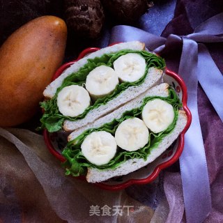香蕉低脂口袋包的做法