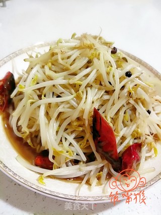 酸辣绿豆芽的做法