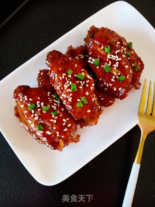 蒜香蜜汁煎鸡中翅的做法