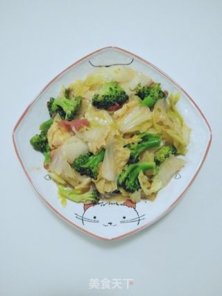 西红柿爆炒白菜心的做法