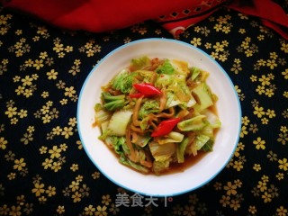 小白菜炒榨菜的做法
