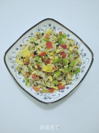 咸菜(梅菜笋丝)炒饭的做法