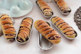 紫薯面包卷的做法
