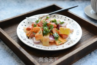 烤冷面的做法