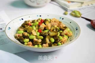 咸菜毛豆炒肉的做法