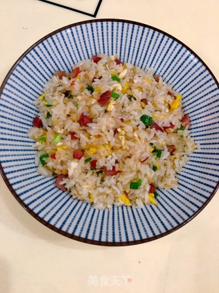 叉烧鸡蛋炒饭的做法