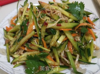 黄瓜拌金针菇的做法