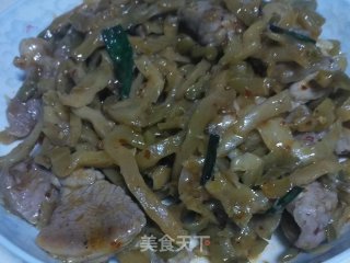 榨菜丝炒肉片的做法