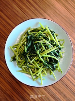 清炒茼蒿杆的做法