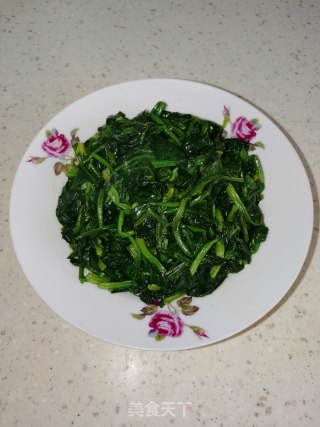 清炒菠菜的做法