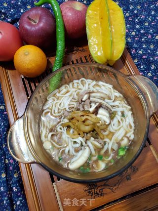 香菇肉丝榨菜面的做法