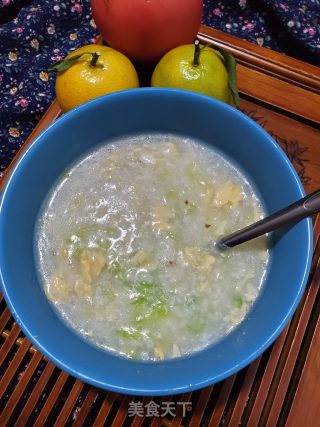 风姜鸡蛋粥的做法