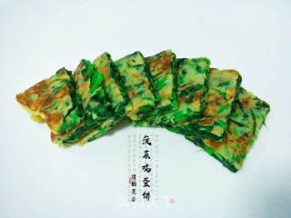 菠菜鸡蛋饼的做法