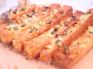 蒜香吐司条的做法