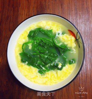 菠菜蛋花汤的做法