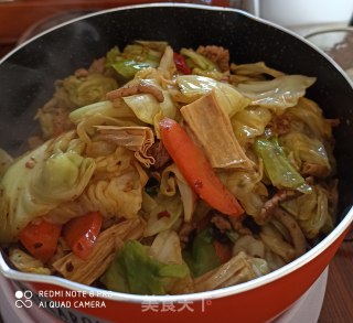 肉炒手撕包菜的做法
