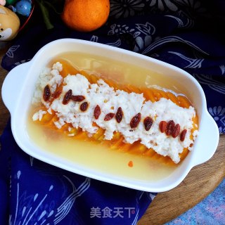 甜酒枸杞蒸南瓜的做法