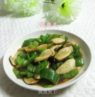 松茸炒青椒的做法
