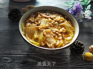 娃娃菜炖干豆腐的做法