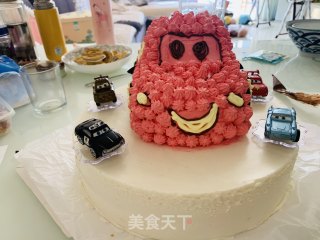 酸奶慕斯汽车蛋糕的做法
