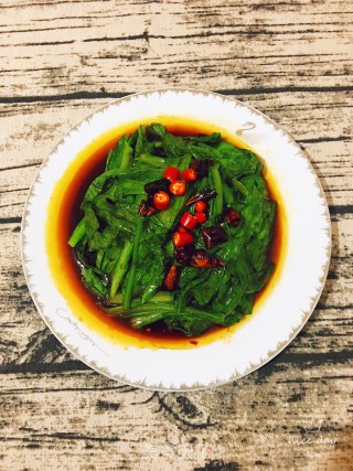 干辣椒油麦菜的做法