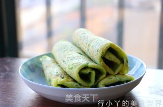 菠菜煎蛋饼的做法