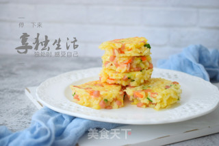 黄金米饭蛋饼的做法