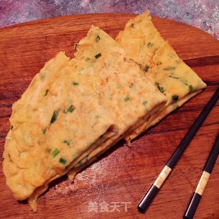 韭菜鸡蛋软饼的做法