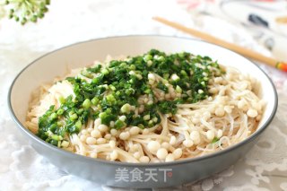 葱油金针菇的做法