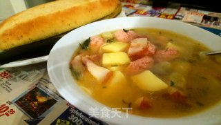 熏腊味炖蚕豆的做法