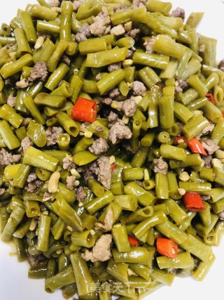 肉末酸豆角的做法