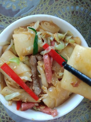 家常炒肠粉的做法
