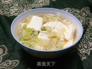 白菜炖豆腐的做法